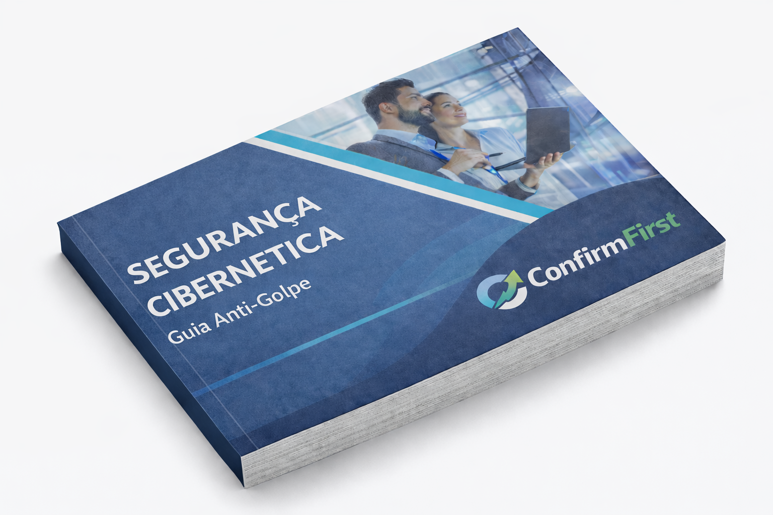 Mockup do guia ConfirmFirst